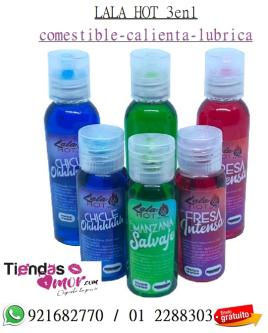 LUBRICANTE LALAHOT VARIEDAD DE SABORES COMESTIBLES TIENDAS AMOR LIMA